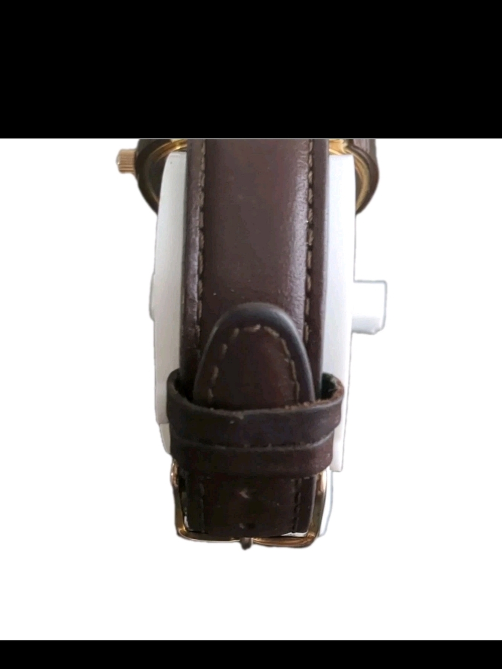 Men's Brown Leather Strap Watch with Brown Dial - Picture 5 of 5